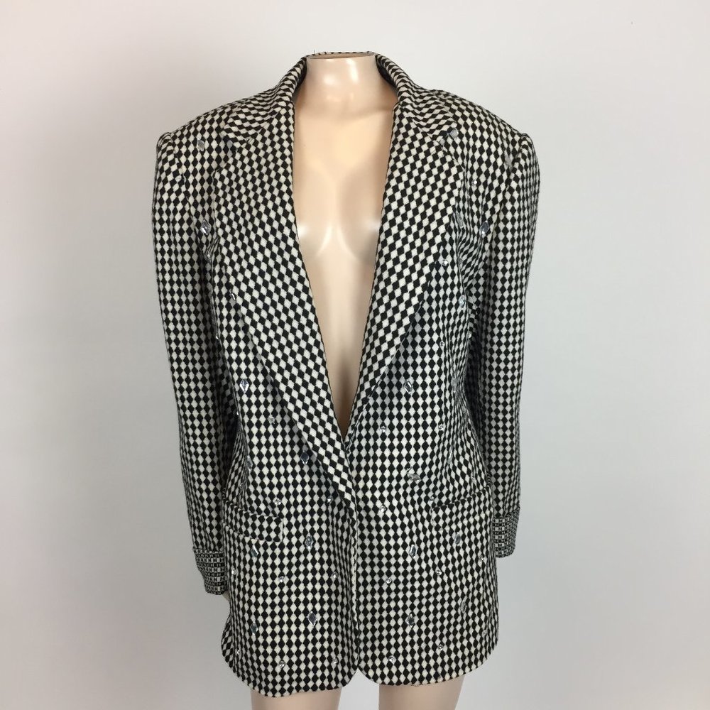 Vintage 80's Cedars Structured Blazer jacket Wool
